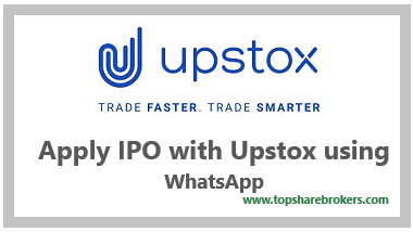Apply IPO with Upstox using WhatsApp
