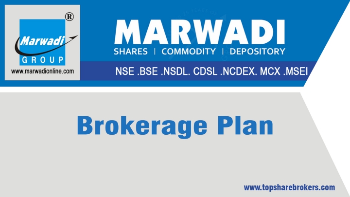 Marwadi Group Brokerage Plan Details