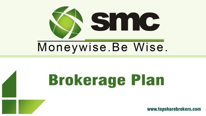 SMC Global Limited Brokerage Plan Details